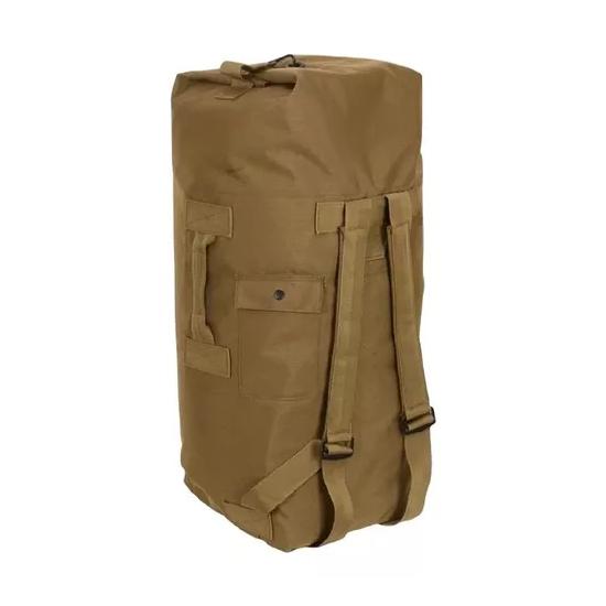 BOLSO SACO ROPERO TÁCTICO MILITAR CAMPING 90L COLOR CAFÉ - 1