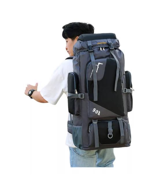 MOCHILA IMPERMEABLE DE 90L COLOR NEGRO - 2