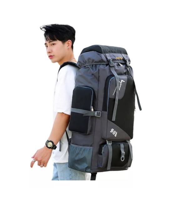 MOCHILA IMPERMEABLE DE 90L COLOR NEGRO - 4
