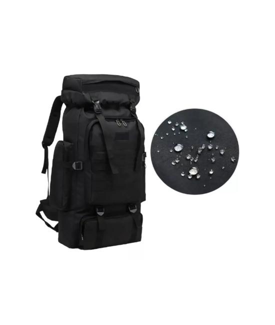 MOCHILA DE CAMPAÑA 80L COLOR NEGRO - 2