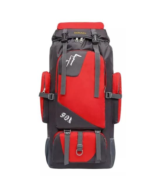 MOCHILA IMPERMEABLE DE 90L COLOR ROJO - 1