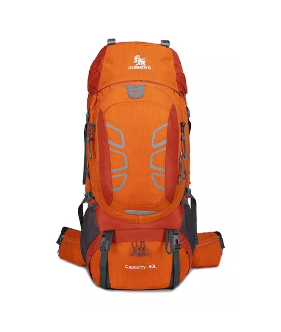 MOCHILA IMPERMEABLE 60L COLOR NARANJA - 1