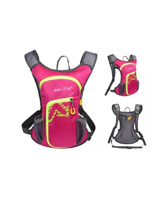 MOCHILA OUTDOOR TREKKING + BOLSA DE AGUA COLOR ROSA - 2