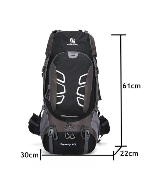 MOCHILA IMPERMEABLE 60L COLOR NEGRO - 4