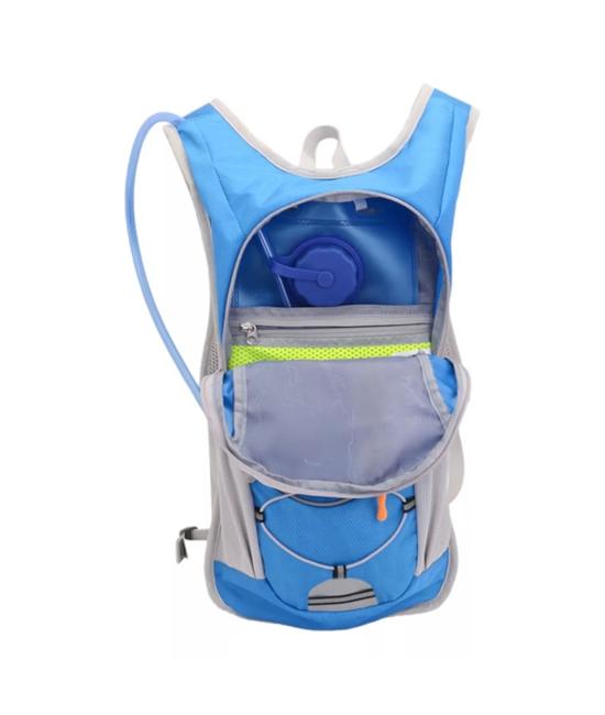 MOCHILA HIDRATACIÓN + BOLSA DE AGUA COLOR AZUL - 5