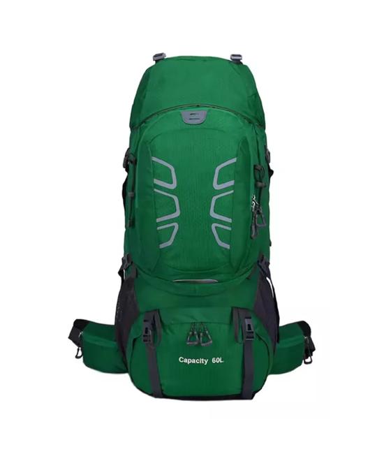 MOCHILA IMPERMEABLE 60L COLOR VERDE - 1