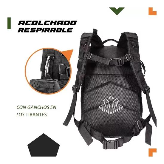MOCHILA TÁCTICA MILITAR IMPERMEABLE COLOR CAMUFLADO - 5