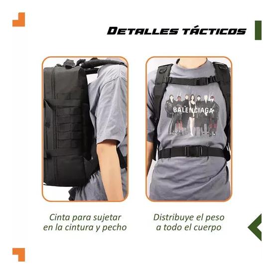 MOCHILA TÁCTICA MILITAR IMPERMEABLE COLOR CAMUFLADO - 6