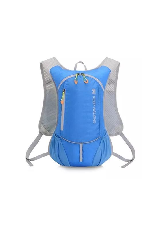 MOCHILA ULTRALIGERA OUTDOOR TREKKING RUNNING + BOLSA AGUA CELESTE - 1