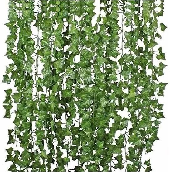 PACK DE 60 TIRAS PLANTA ARTIFICIAL ENREDADERA 2.1M DECORACIÓN - 1