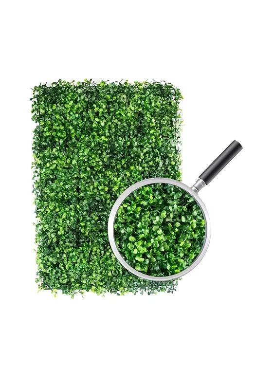 20 PIEZAS MURO VERDE FOLLAJE ARTIFICIAL SINTÉTICO 60X40CM - 5