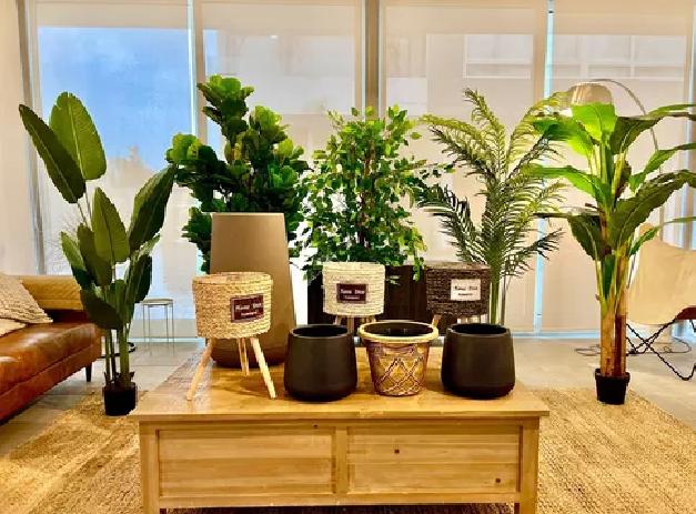 PLANTA ARTIFICIAL BANANO 120CM LUXURY 12 HJS / ARBUSTO REAL - 5