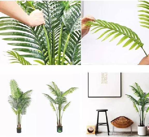 TIRAS PLANTA ARTIFICIAL ENREDADERA PALMERA 1.1M DECORACIÓN - 4
