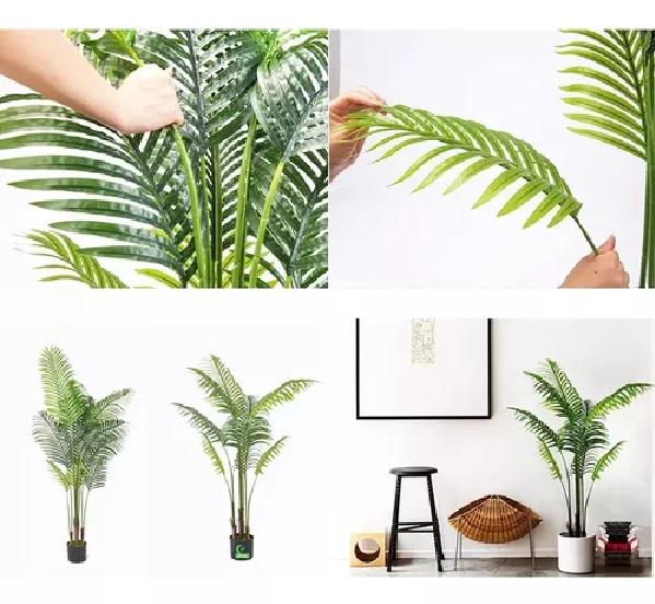 TIRAS PLANTA ARTIFICIAL ENREDADERA PALMERA 1.1M DECORACIÓN - 4