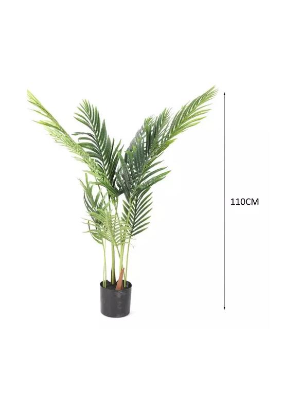 PLANTA ARTIFICIAL EN MACETA ENREDADERA PALMERA DECORACIÓN - 3