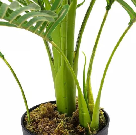 PLANTA ARTIFICIAL EN MACETA ENREDADERA PALMERA DECORACIÓN - 5