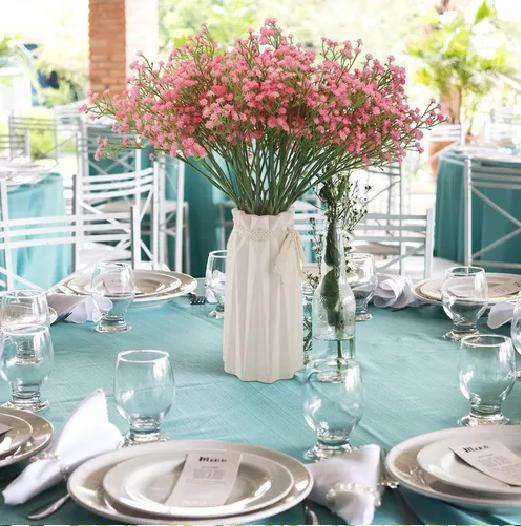 90 FLORES GYPSOPHILA PARA ARREGLOS ARTIFICIALES FLOR ADORNAR - 6