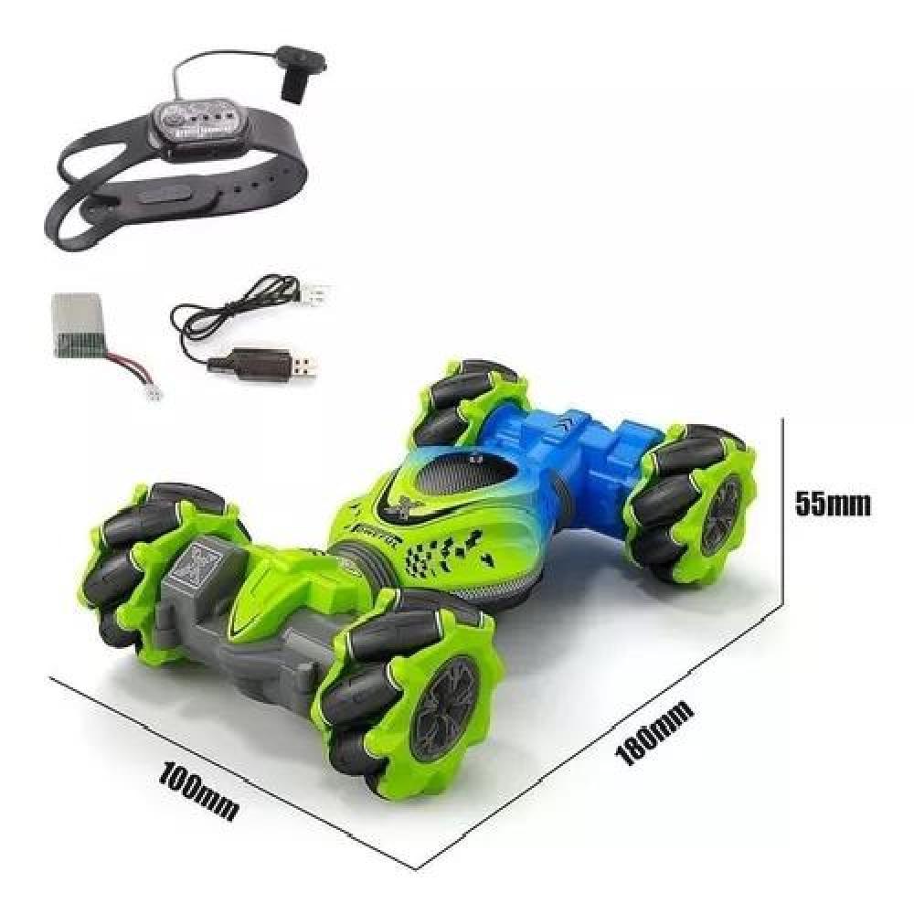 AUTO LOCO 4X4 TRUCOS PRO CON CONTROL 2.4G VERDE - 3