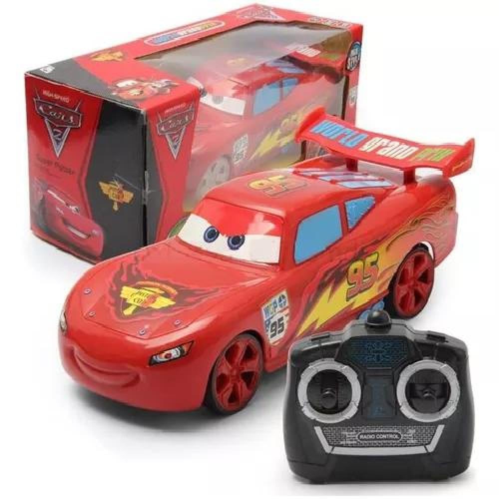 JUGUETE AUTO CONTROL REMOTO RAYO MCQUEEN PIXAR CARS ROJO - 1