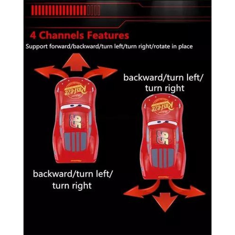 JUGUETE AUTO CONTROL REMOTO RAYO MCQUEEN PIXAR CARS ROJO - 4