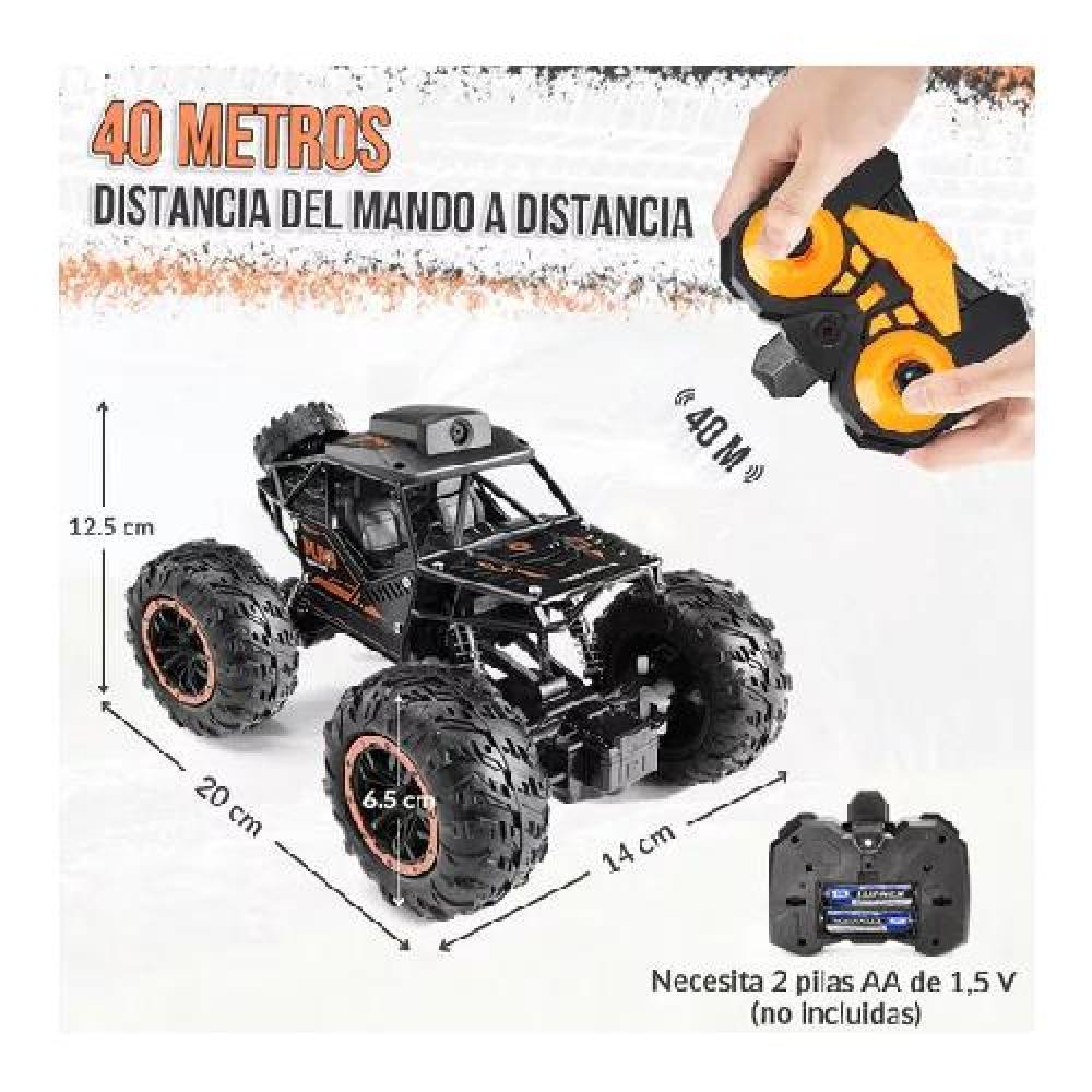 AUTO A CONTROL REMOTO RECARGABLE CON CÁMARA HD WIFI NEGRO - 2