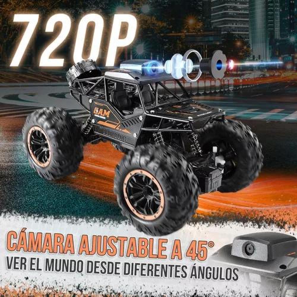 AUTO A CONTROL REMOTO RECARGABLE CON CÁMARA HD WIFI NEGRO - 3