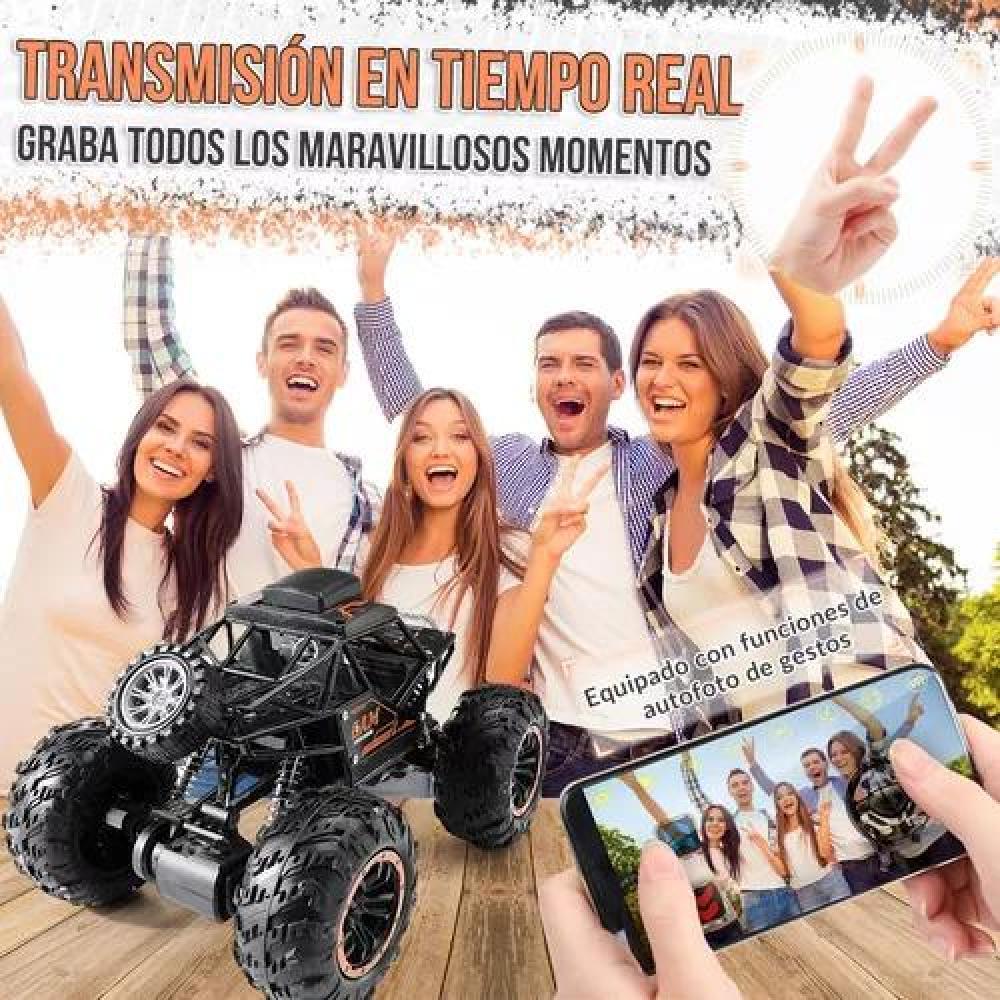 AUTO A CONTROL REMOTO RECARGABLE CON CÁMARA HD WIFI NEGRO - 8