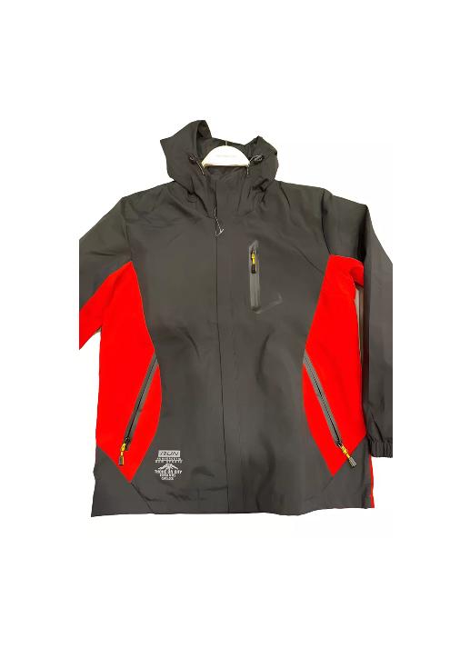 CHAQUETA CORTAVIENTO DEPORTIVA ULTRA LIVIANA MICROPOLAR NEGRO, TALLA XL - 1