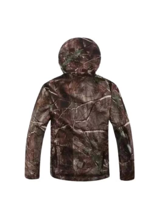 CHAQUETA SOFTSHELL TÁCTICA MILITAR CON CAPUCHA IMPERMEABLE, TALLA XXXL - 3