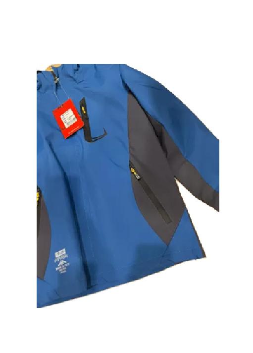 CHAQUETA CORTAVIENTO DEPORTIVA ULTRA LIVIANA MICROPOLAR AZUL MARINO, TALLA XXL - 2