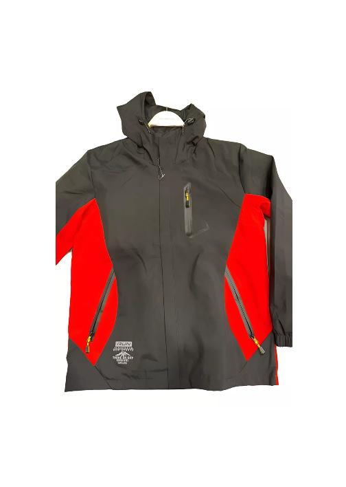 CHAQUETA CORTAVIENTO DEPORTIVA ULTRA LIVIANA MICROPOLAR NEGRO, TALLA XS - 1