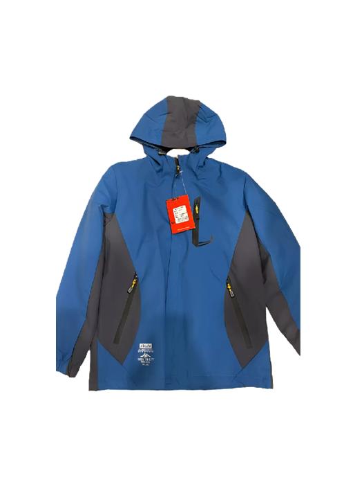 CHAQUETA CORTAVIENTO DEPORTIVA ULTRA LIVIANA MICROPOLAR AZUL MARINO, TALLA XL - 1
