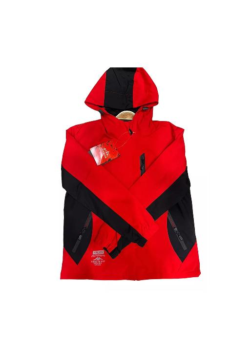 CHAQUETA CORTAVIENTO DEPORTIVA ULTRA LIVIANA MICROPOLAR ROJO, TALLA XS - 1