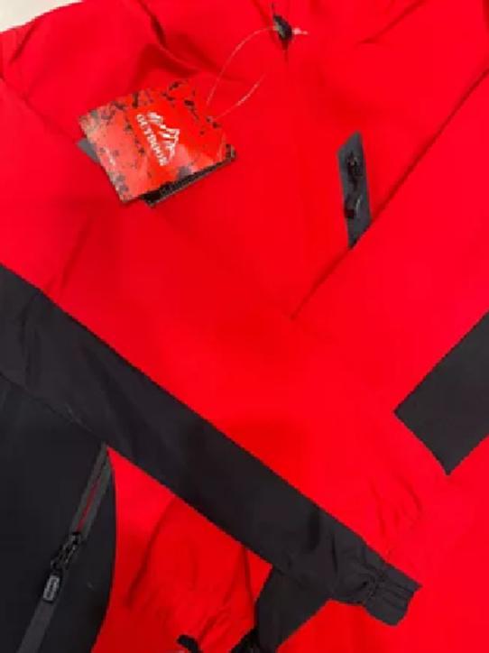 CHAQUETA CORTAVIENTO DEPORTIVA ULTRA LIVIANA MICROPOLAR ROJO, TALLA XS - 2