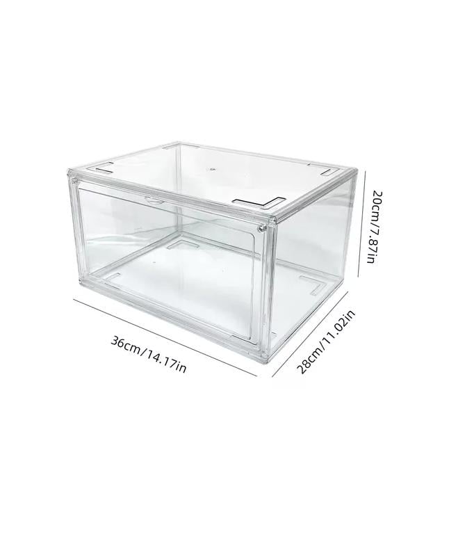 CAJA ORGANIZADORA ZAPATILLA ARMARBLE TRANSPARENTE PACK 3 UNIDADES - 3