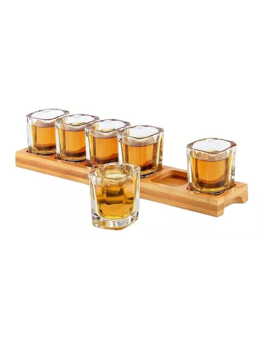 SET 6 VASOS SHOT TEQUILA 65ML VIDRIO GRUESO - 2