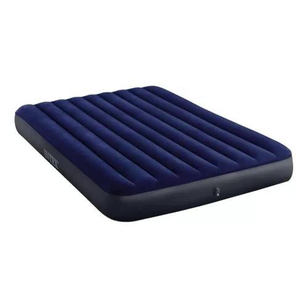 COLCHÓN INFLABLE PARA CAMPISMO, BOMBA, 2 ALMOHADAS, QUEEN, COLOR AZUL - 7