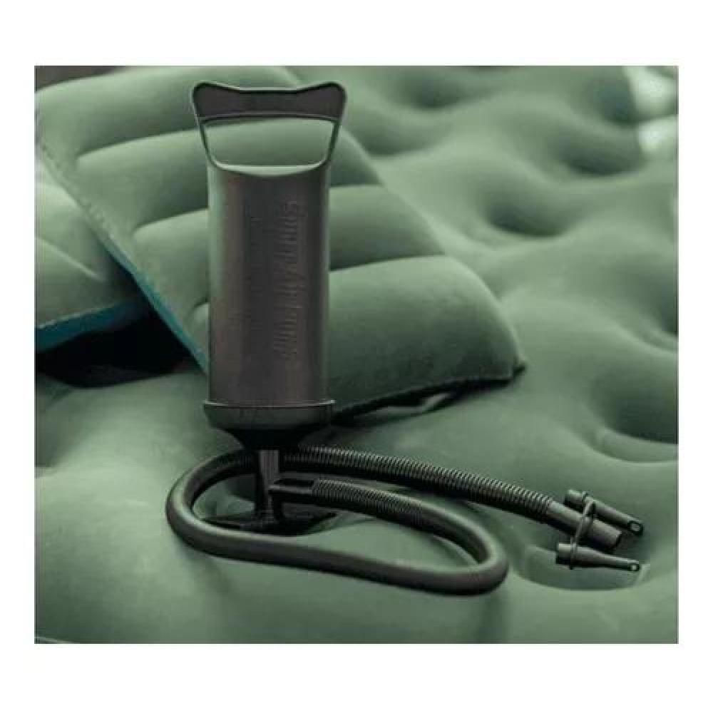 COLCHÓN INFLABLE DOBLE KLIMBER, + INFLADOR + 2 ALMOHADAS, COLOR VERDE - 2