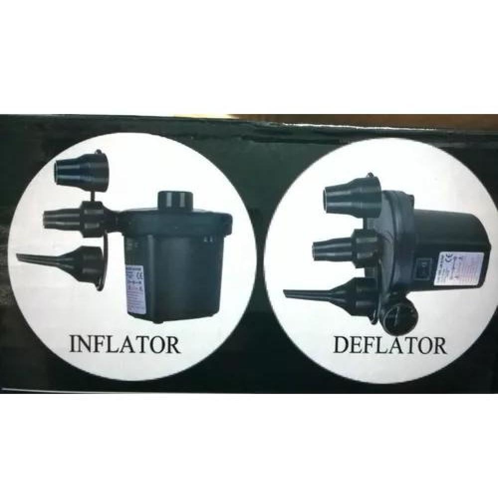 INFLADOR ELÉCTRICO MULTIFUNCIONAL PARA COLCHÓN, 220V/12V, COLOR NEGRO - 3