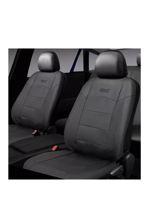 FUNDA CUBRE ASIENTO AUTO UNIVERSAL ECOCUERO GRAND PRIX, COLOR NEGRO - 2