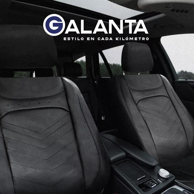 FUNDA CUBRE ASIENTO GALANTA LUXURY 4.8MM 18D FOAM, COLOR NEGRO - 4