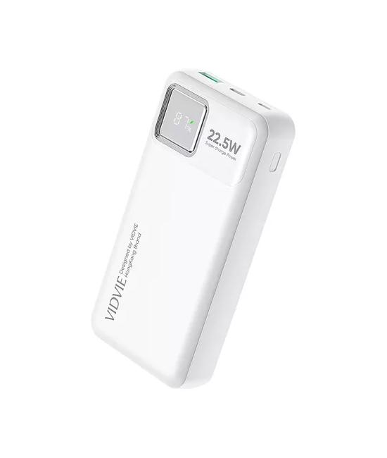CARGADOR BATERÍA EXTERNA VIDVIE ULTRA RÁPIDA 20000MAH, COLOR BLANCO - 2