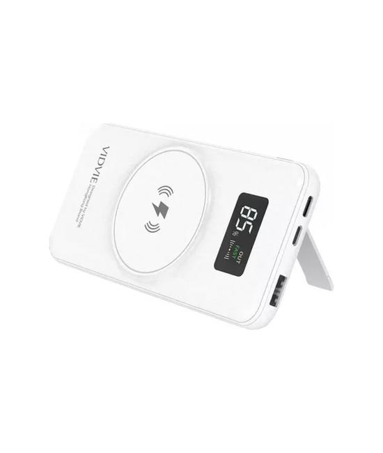 POWER BANK VIDVIE PB765 MAGNÉTICO 22.5W, PORTÁTIL, COLOR BLANCO - 2