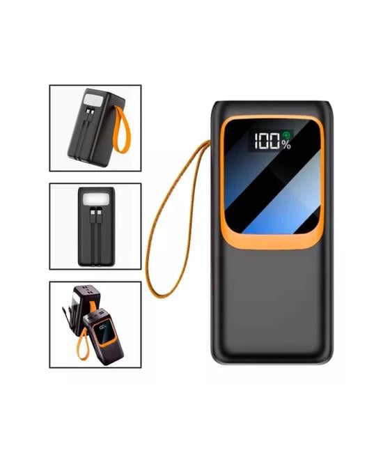 POWER BANK 65W QUICK CHARGE 50000MAH, CON LINTERNA, COLOR NEGRO - 1