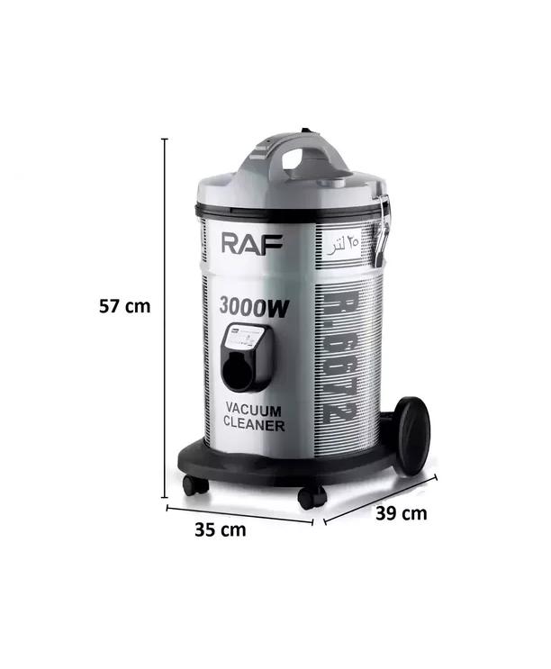 ASPIRADORA CICLÓNICA VACUUM CLEANER 3000W R-6672, COLOR GRIS OSCURO - 3