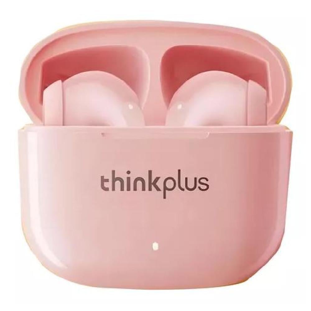 AUDÍFONOS INALÁMBRICOS LIVEPODS LP40 PRO ROSA CLARO LUZ VERDE - 1