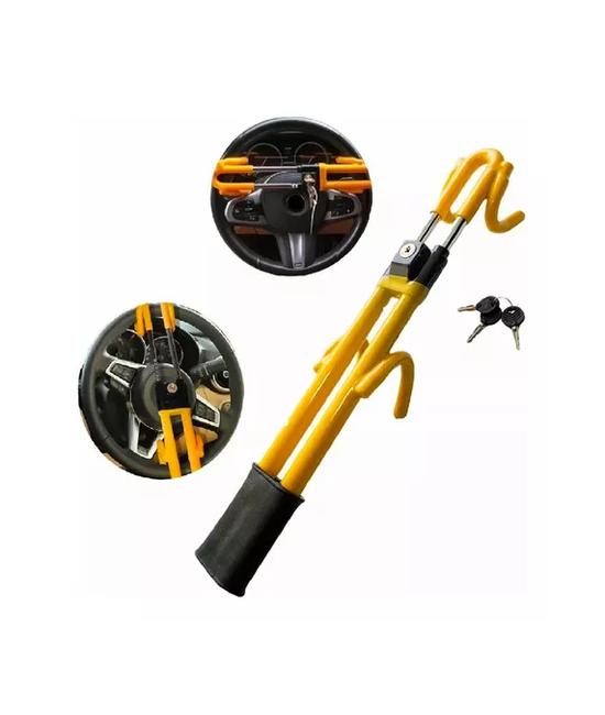 TRABA VOLANTE 1.74KG, SEGURIDAD VEHÍCULO, COLOR AMARILLO - 1