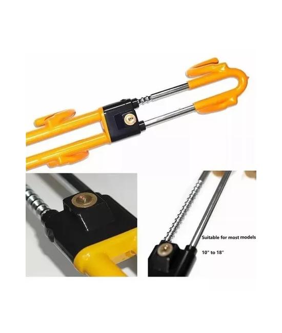 TRABA VOLANTE 1.74KG, SEGURIDAD VEHÍCULO, COLOR AMARILLO - 2