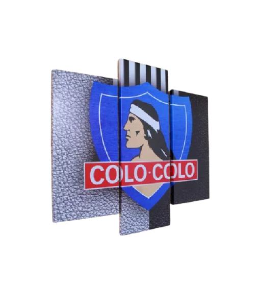 CUADRO TRÍPTICO 90X80CM COLO COLO. BASTIDOR DE MADERA - 1