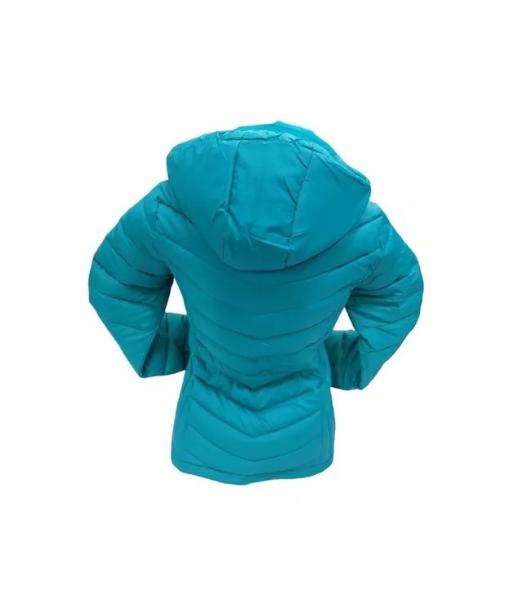 CHAQUETA 3/4 CORTA MUJER ENGOMADA TÉRMICA, ENVÍO RÁPIDO, TURQUESA CLARO, TALLA L - 3